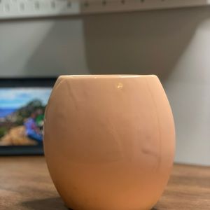 Pink oval vase